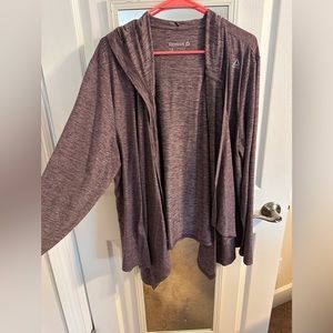Reebok long sleeve hooded cardigan